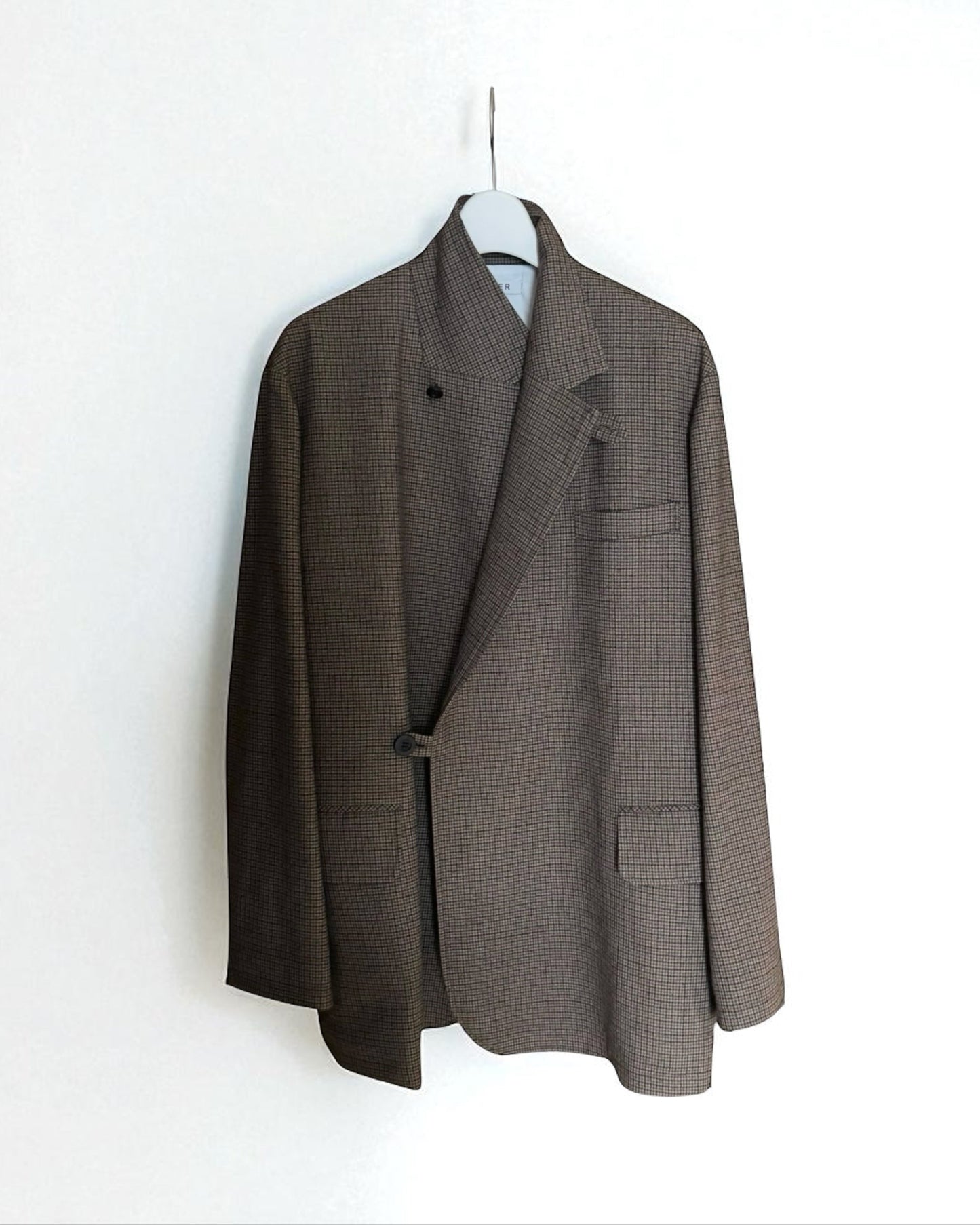 【予約】タンブルウールリラックスダブルジャケット/ Tumbled Wool Double-Breasted Jacket