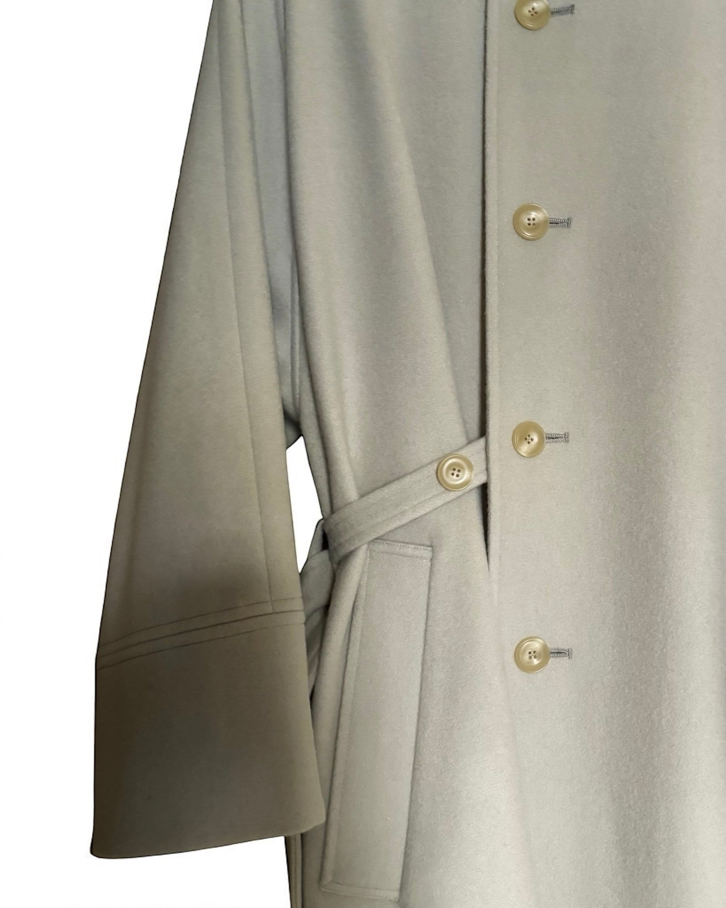 アジャスタブルスタンドカラーコート/ Adjustable Stand Collar Coat