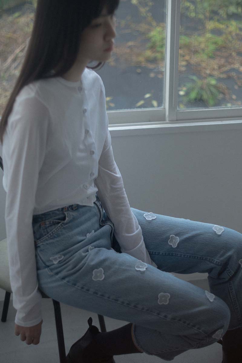 シアーコットンカーディガン/sheer cotton cardigan