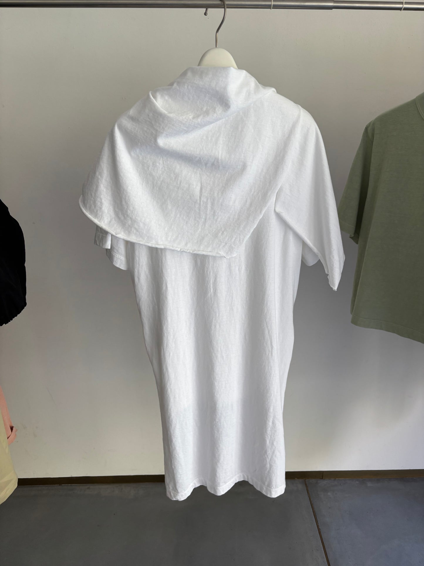 ジンバブエギザ/ムラ天竺 レイヤードTシャツ / Layered T-Shirt in Zimbabwe Giza & Slub Jersey