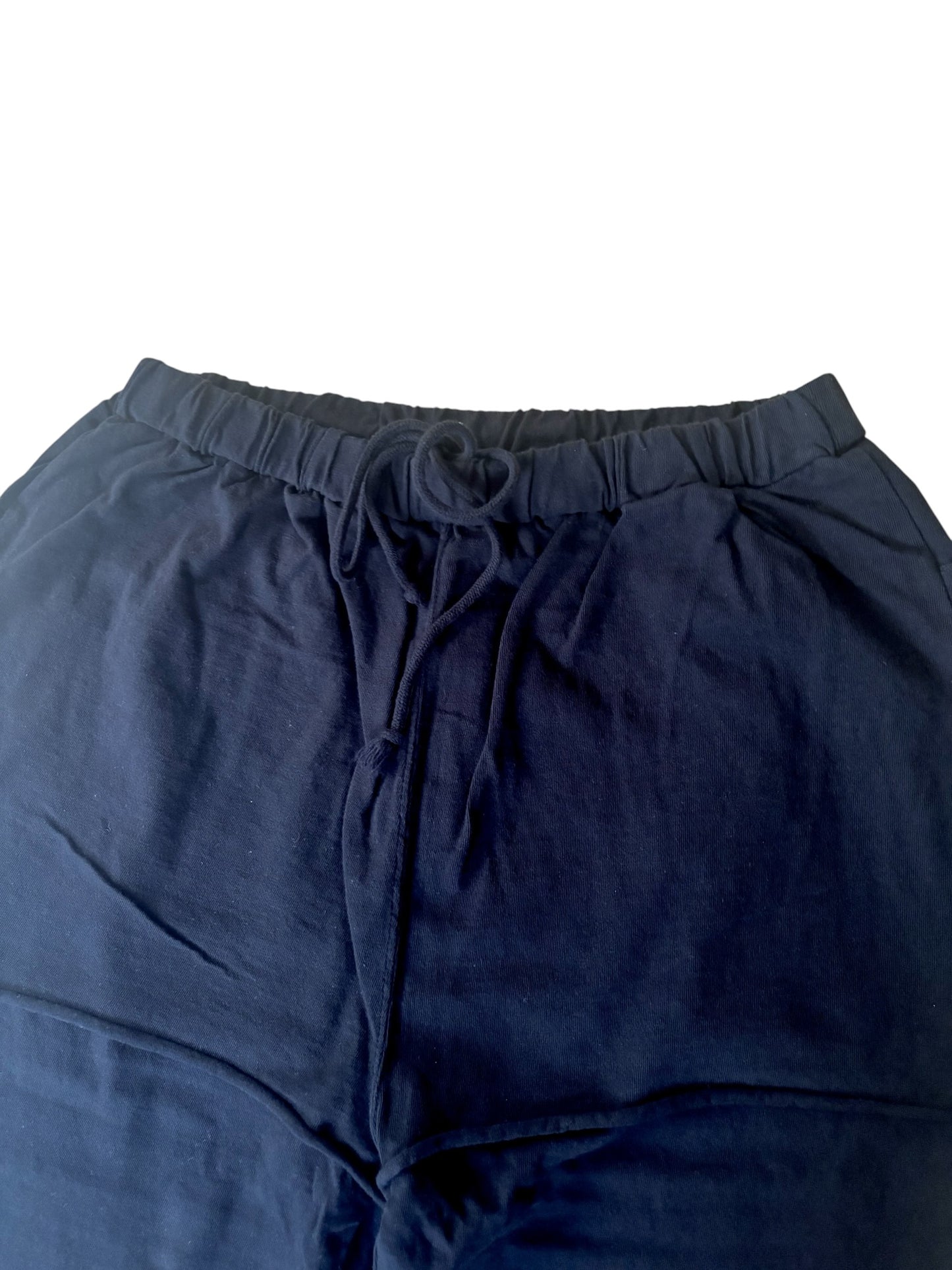 ジンバブエギザ/ムラ天竺 リラックスレイヤードパンツ / Relax Layered Pants in Zimbabwe Giza & Slub Jersey