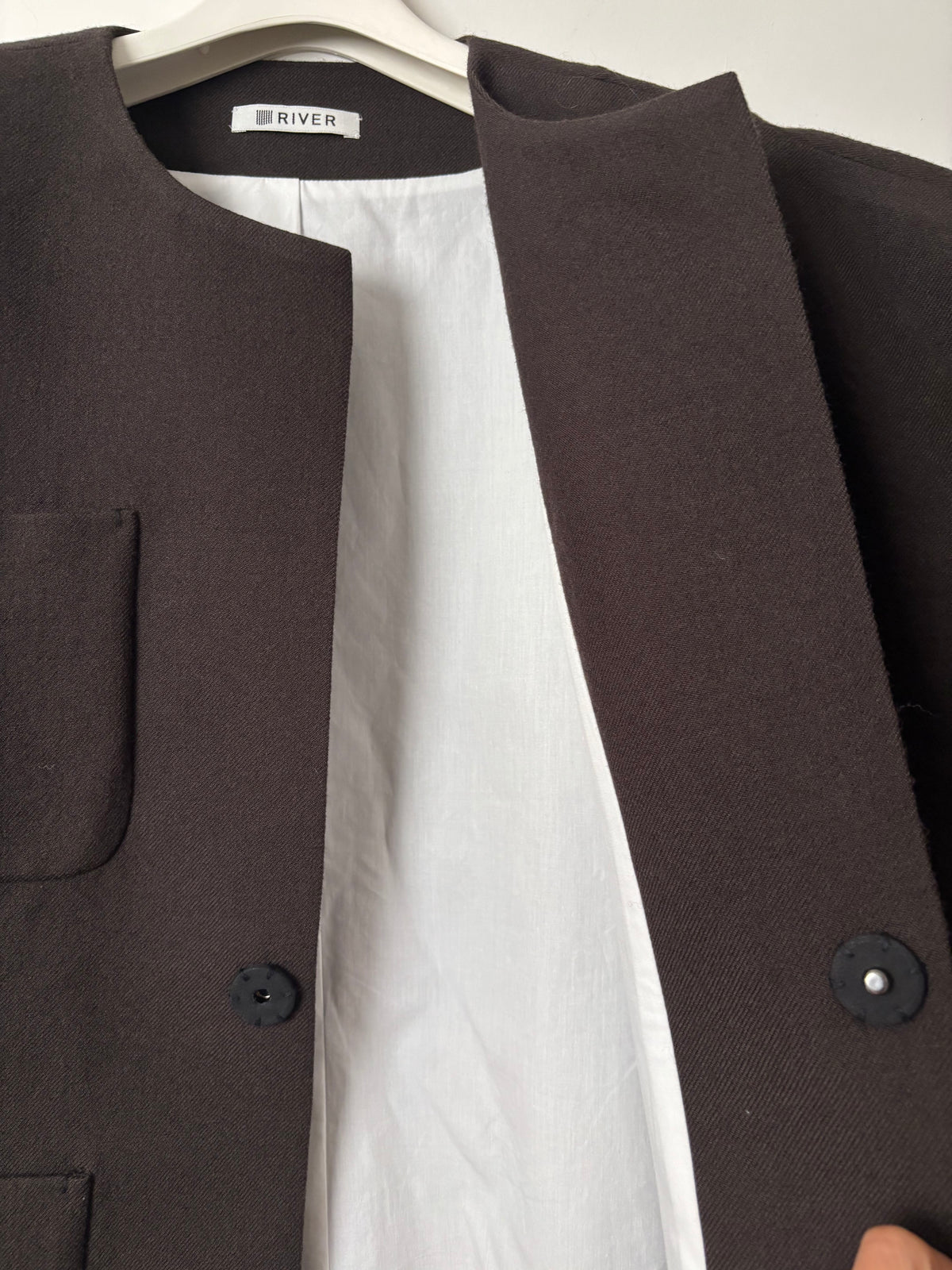 Wool Utility Vest - Ivory