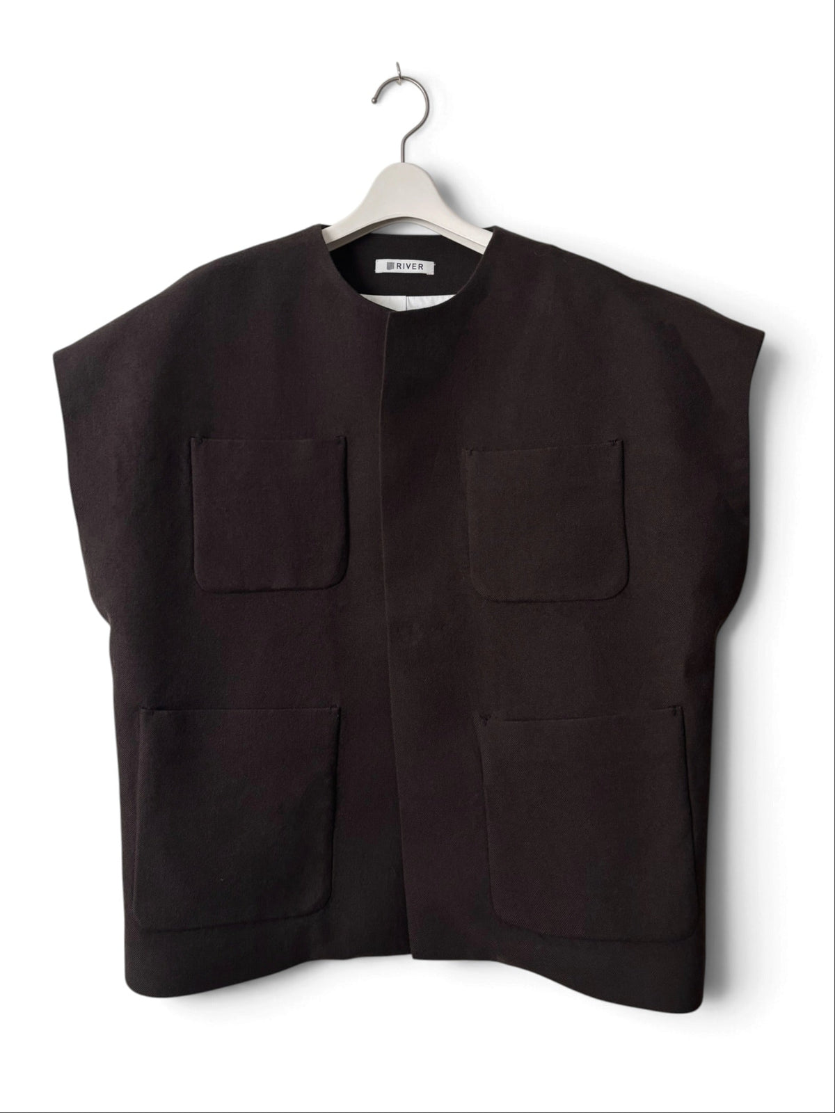 Wool Utility Vest - Ivory