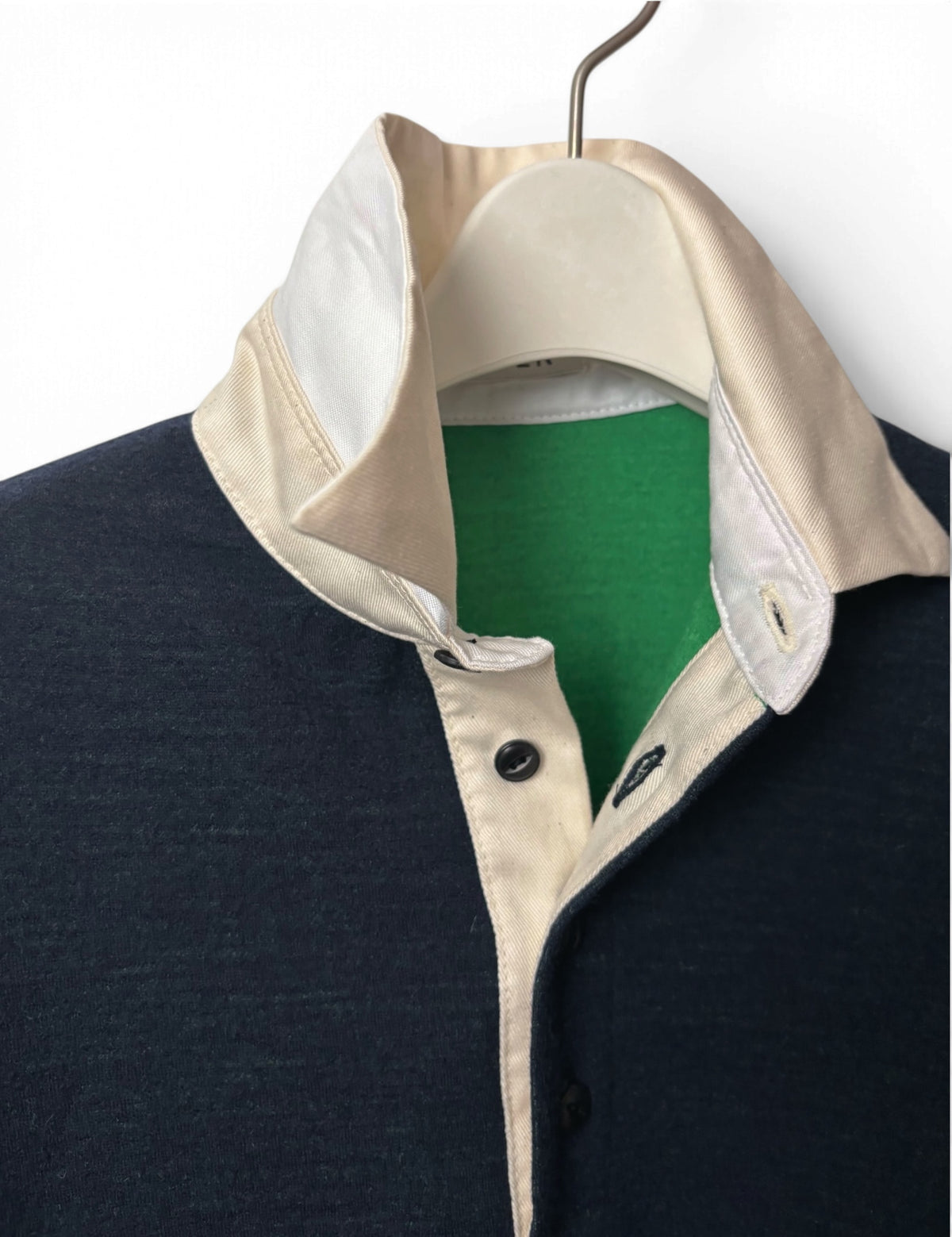 Rugby Shirt - Navy Yellow Green