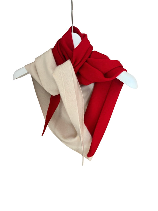 バイカラーカシミアトライアングルストール/ Bicolor Cashmere Triangle