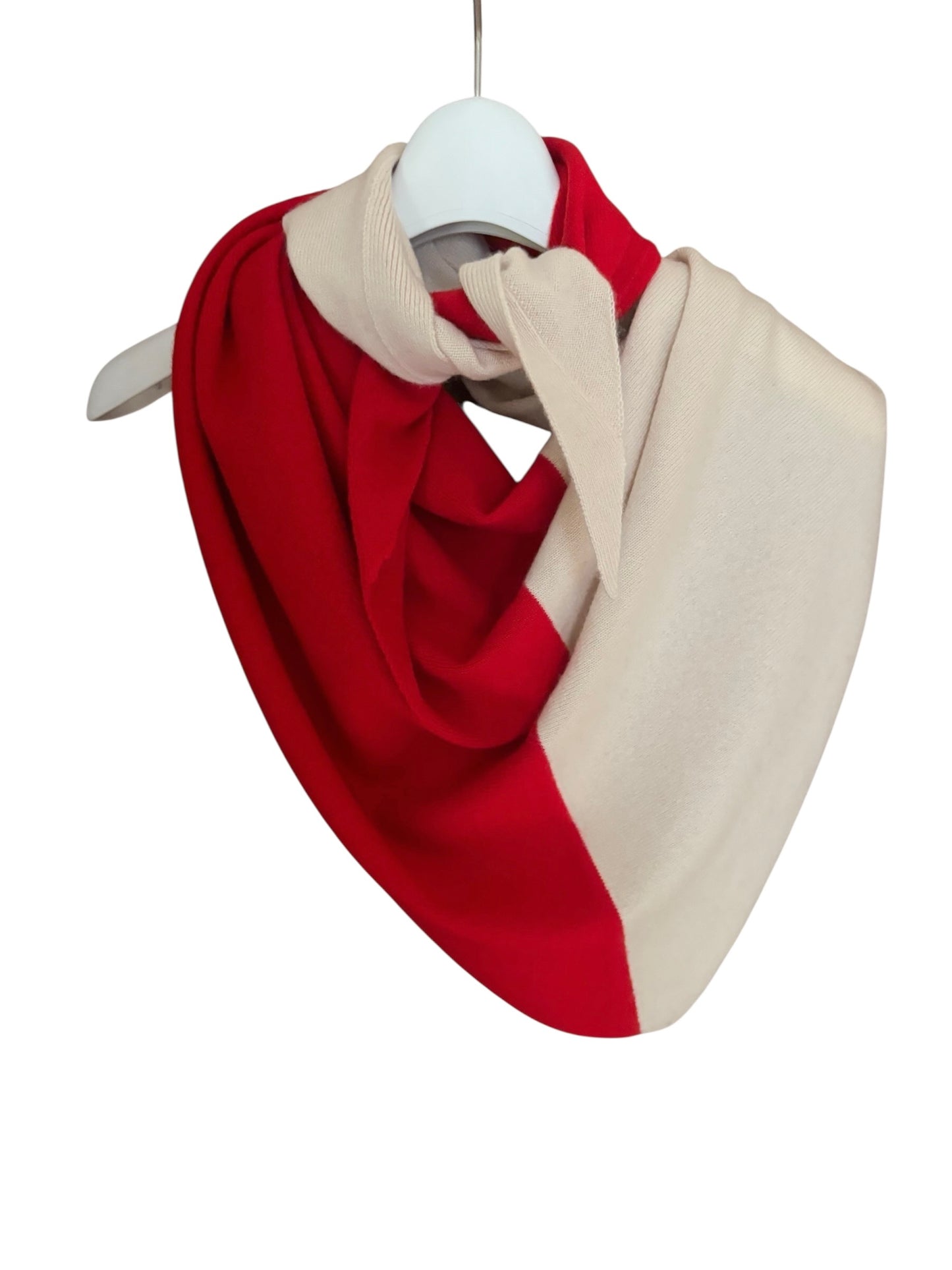 バイカラーカシミアトライアングルストール / Bicolor Cashmere Triangle