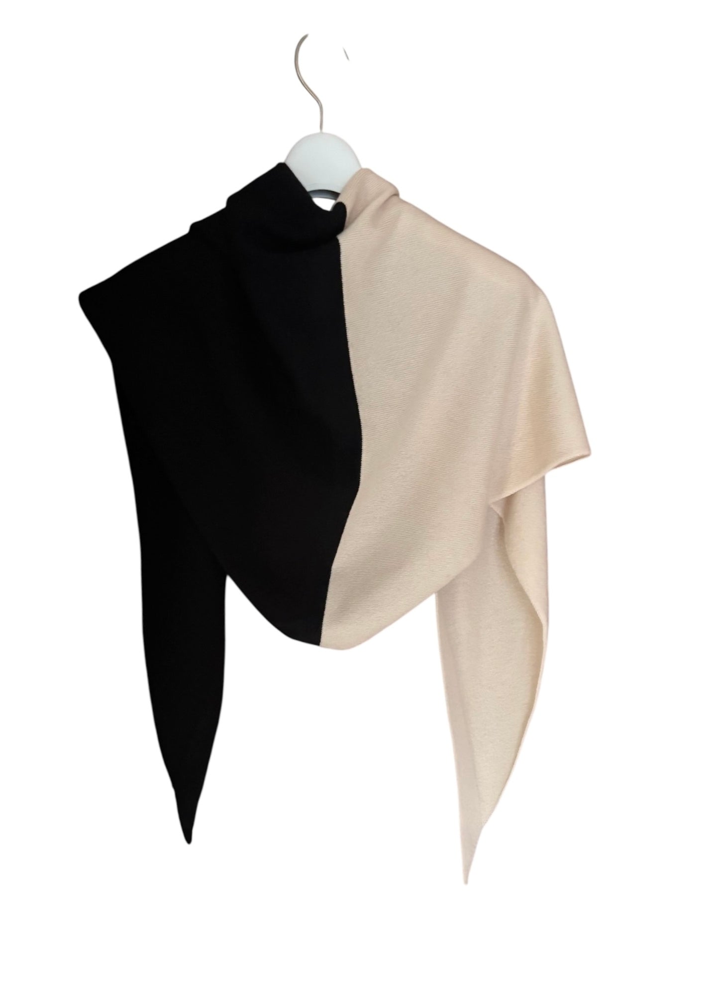 バイカラーカシミアトライアングルストール / Bicolor Cashmere Triangle