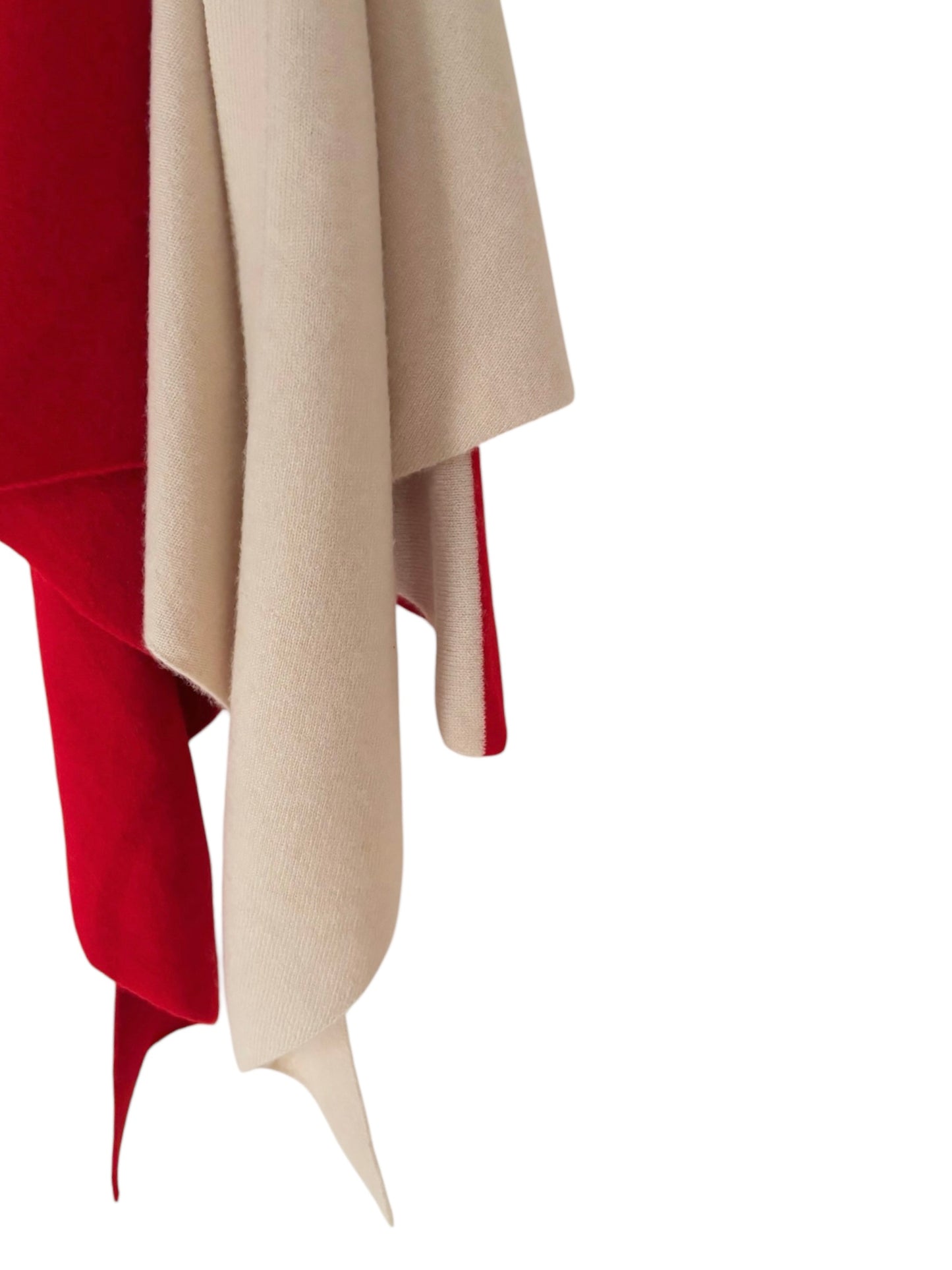 バイカラーカシミアトライアングルストール / Bicolor Cashmere Triangle