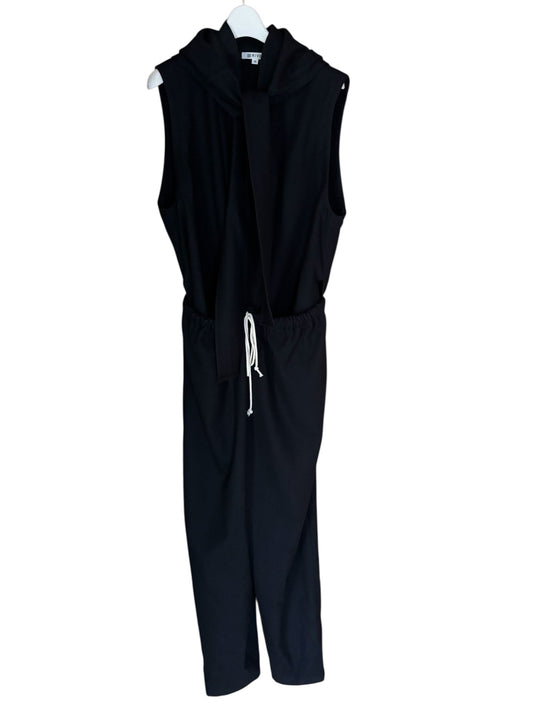 タンブルウールフード付きサロペット/ Tumbled Wool Hooded Jumpsuit