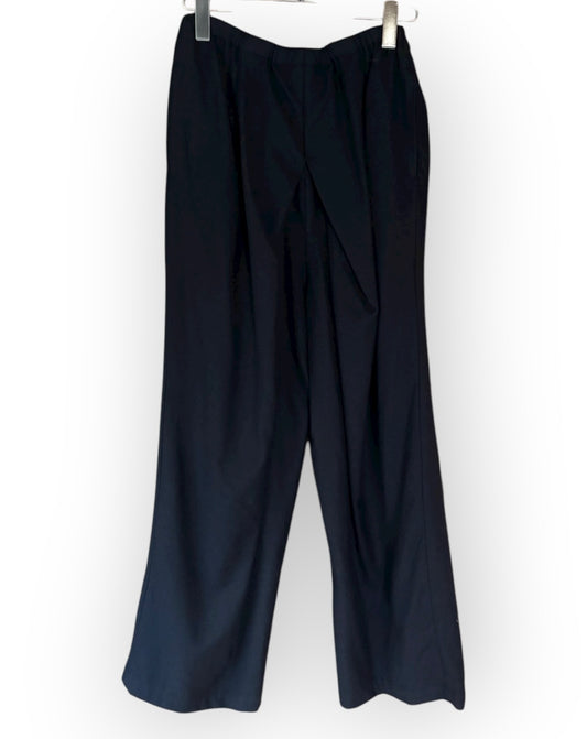 タンブルウールリラックスプリーツパンツ/ Tumbled Wool Relaxed Wide-Leg Pleated Pants